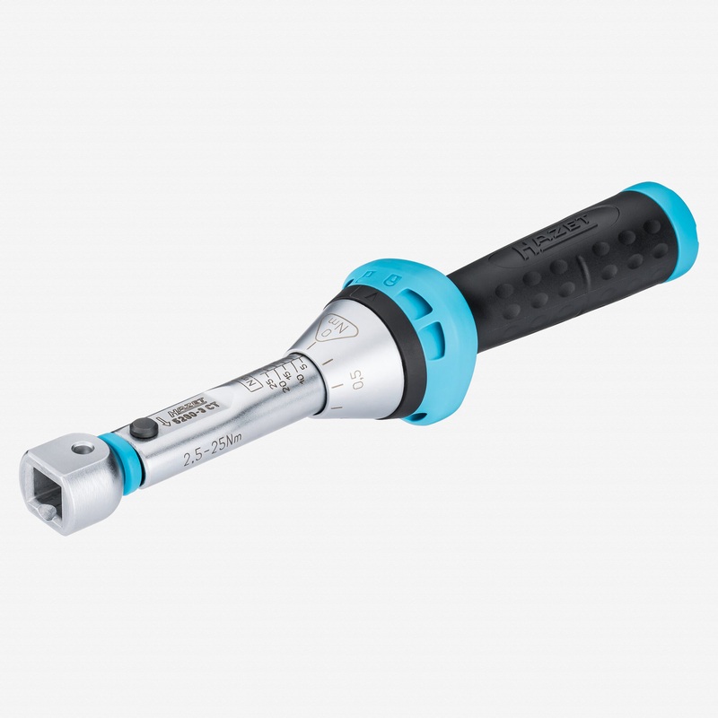 Hazet 5280-3CT Torque Wrench with 9 x 12mm Insert, 2.5 - 25 Nm