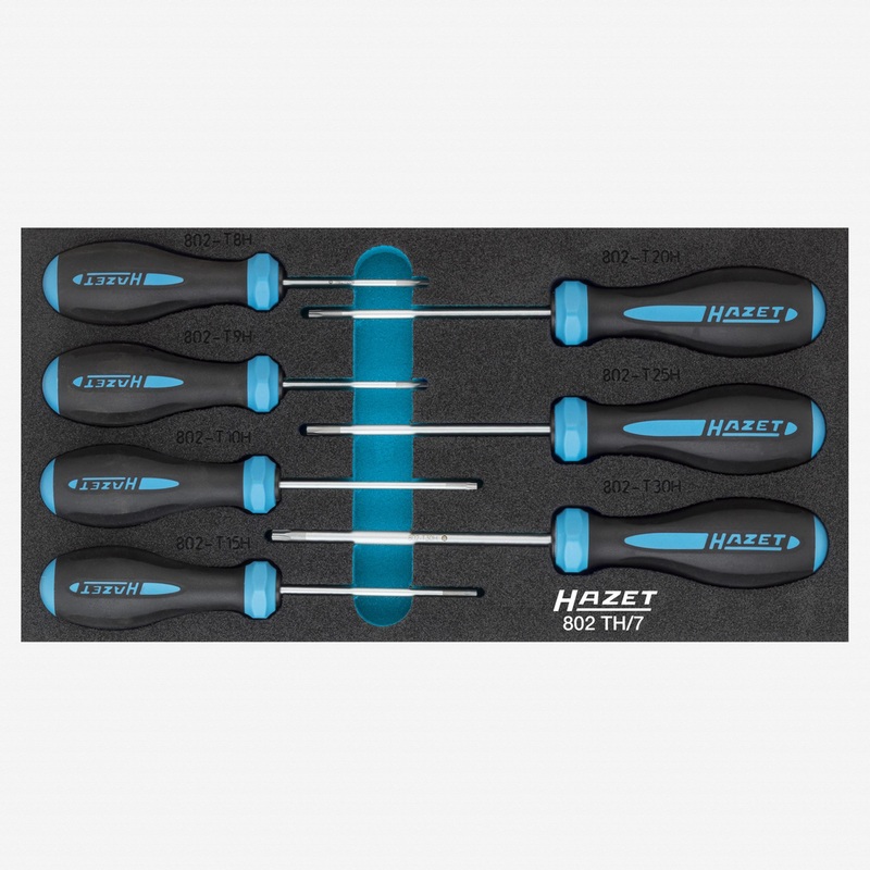 Hazet 802TH/7 Hexanamic 7 Piece Security Torx Screwdriver Set