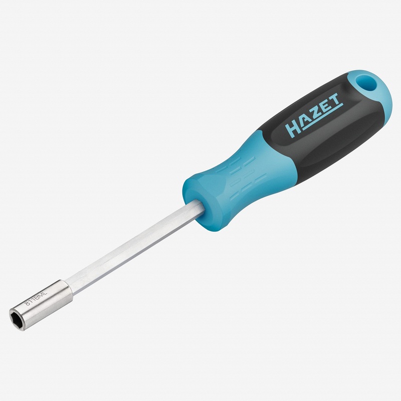 Hazet 811BML 1/4" Magnetic Bit Holding Screwdriver with 3K Handle, 205 mm