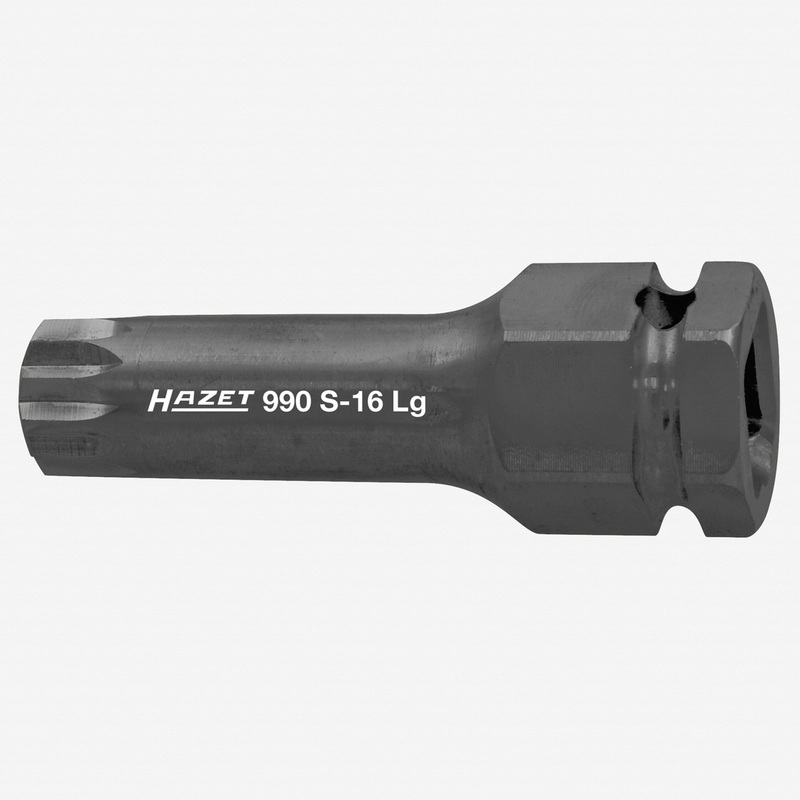 Hazet 990S-16LG M16 XZN Impact Socket 1/2" - Long
