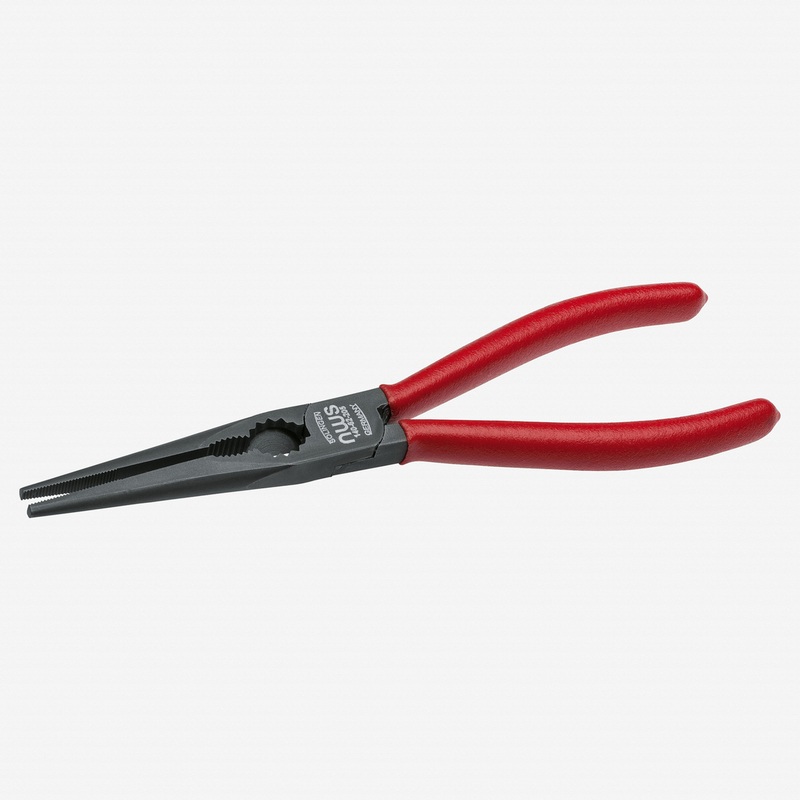 NWS 8" Chain Nose Pliers (Radio Pliers) - TitanFinish - Plastic Grip