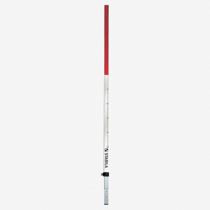 Stabila Hi-Lo Elevation Rod, Adjustable 52in - 7ft Imperial and Metric scales