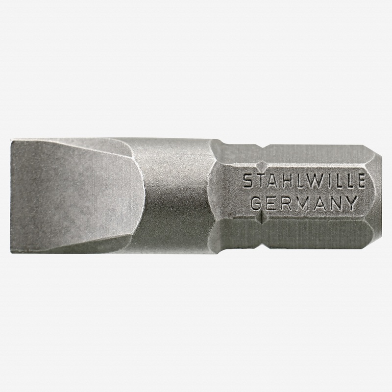 Stahlwille 1165 1/4" Bit for Slotted Screws, 0.8 x 5.5 mm