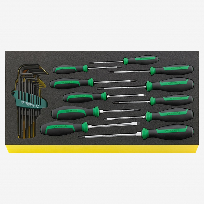 Stahlwille TCS WT 4622-4650-1 DRALL+ Set of Screwdrivers in TCS Inlay, 24 Pieces