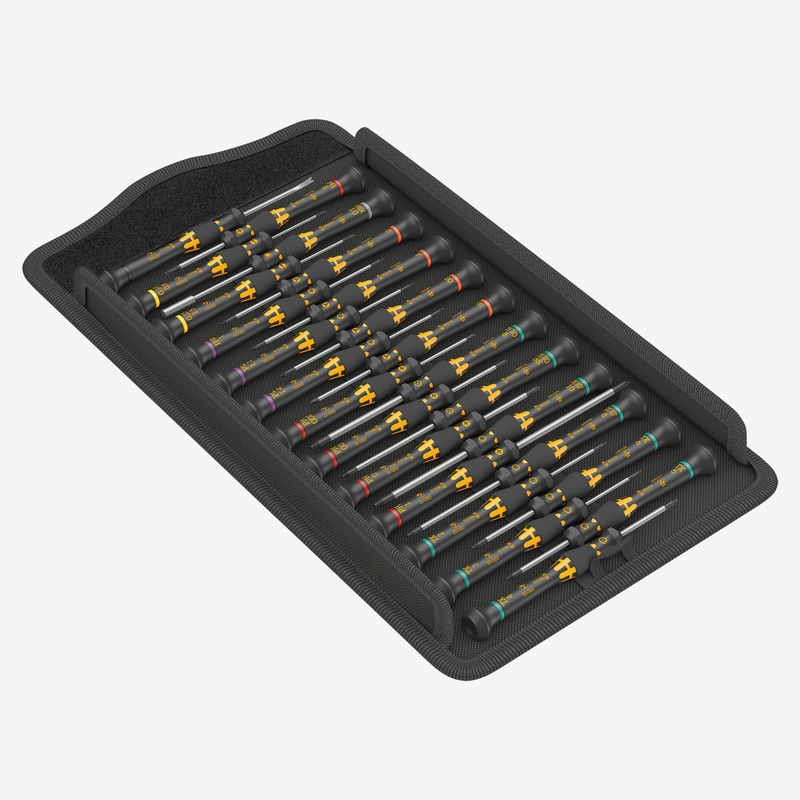Wera 134019 Kraftform ESD Micro Big Pack 1 Precision Screwdriver Set, 25 Pieces