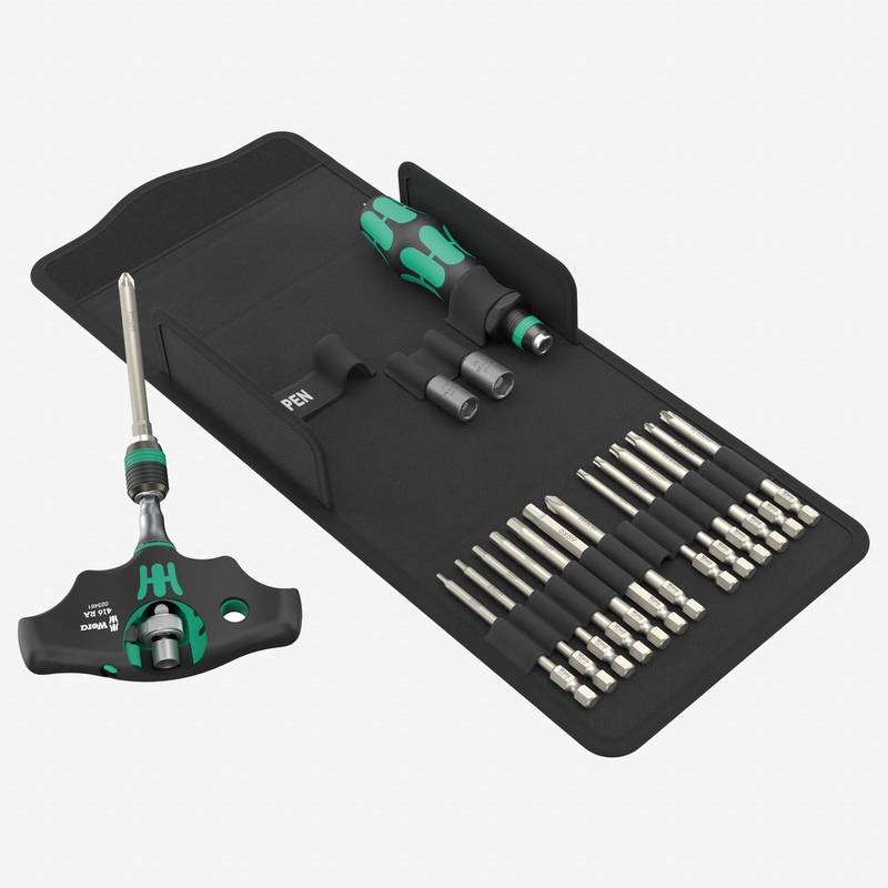 Wera 136072 Kraftform Kompakt 400 RA HVAC Set 1, 19 Pieces, Metric