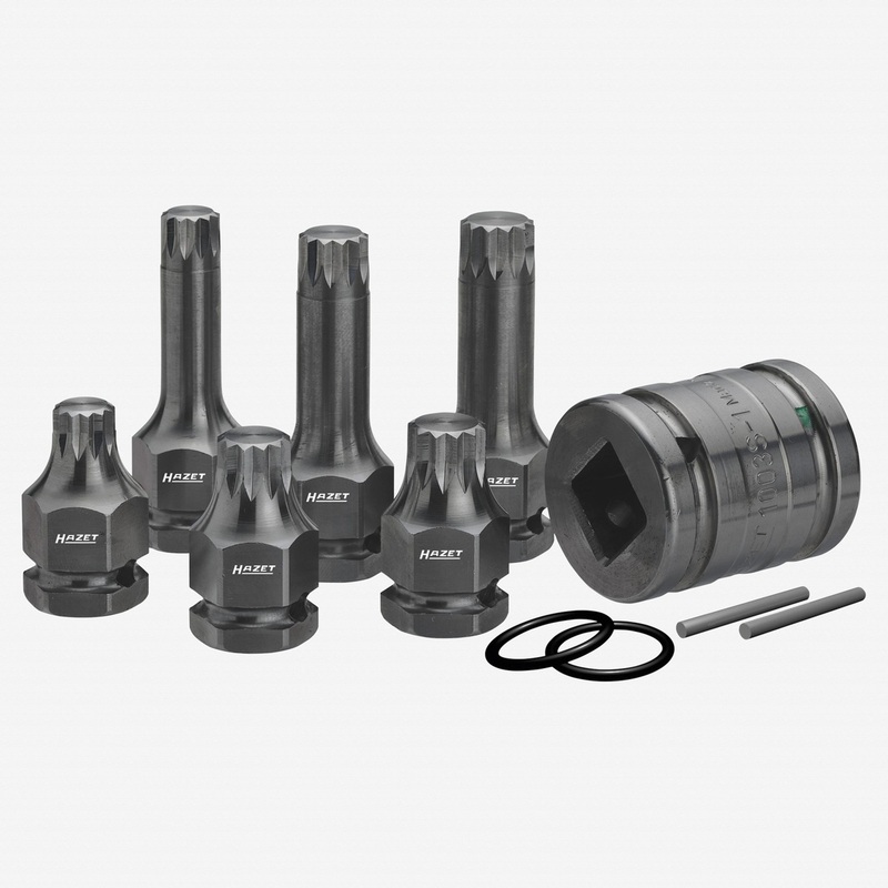 Hazet 990S/11 XZN Impact Socket Set, 1/2" Drive, 11 Pieces
