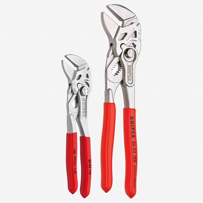 Knipex 5" and 7" Mini Pliers Wrench Set, 2 Pieces