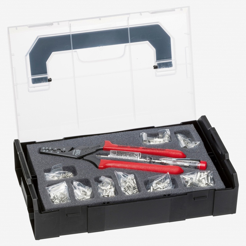 NWS Crimping Pliers and End-Sleeves Assortment with L-BOXX (300 piece)