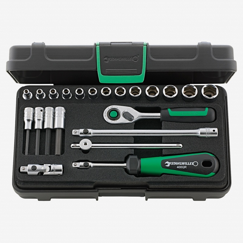 Stahlwille 40/44/17/5QR Socket Set 1/4" Drive, 3.5-14mm, 22 Pieces