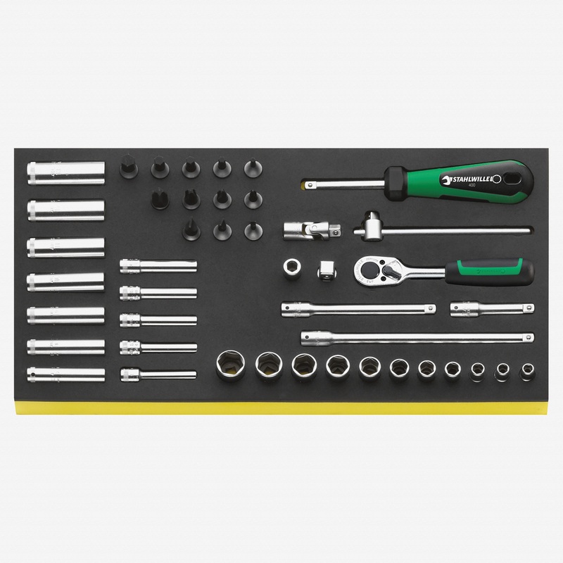 Stahlwille TCS 40/35/9 1/4 tools in TCS inlay