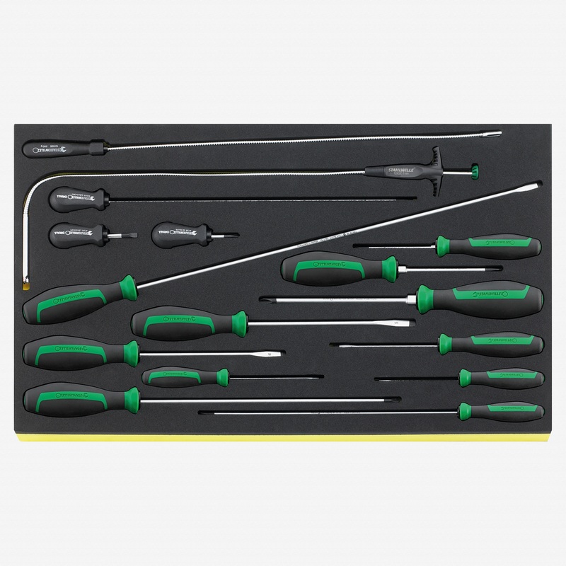 Stahlwille TCS 4621/4734/16 DRALL+ Set of Screwdrivers in TCS Inlay, 16 Pieces