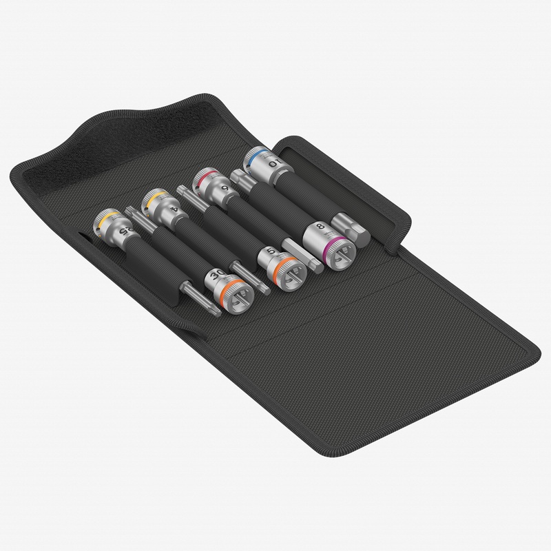 Wera 004176 Hex/Torx Bit Socket Bicycle Set 8, 7 Pieces