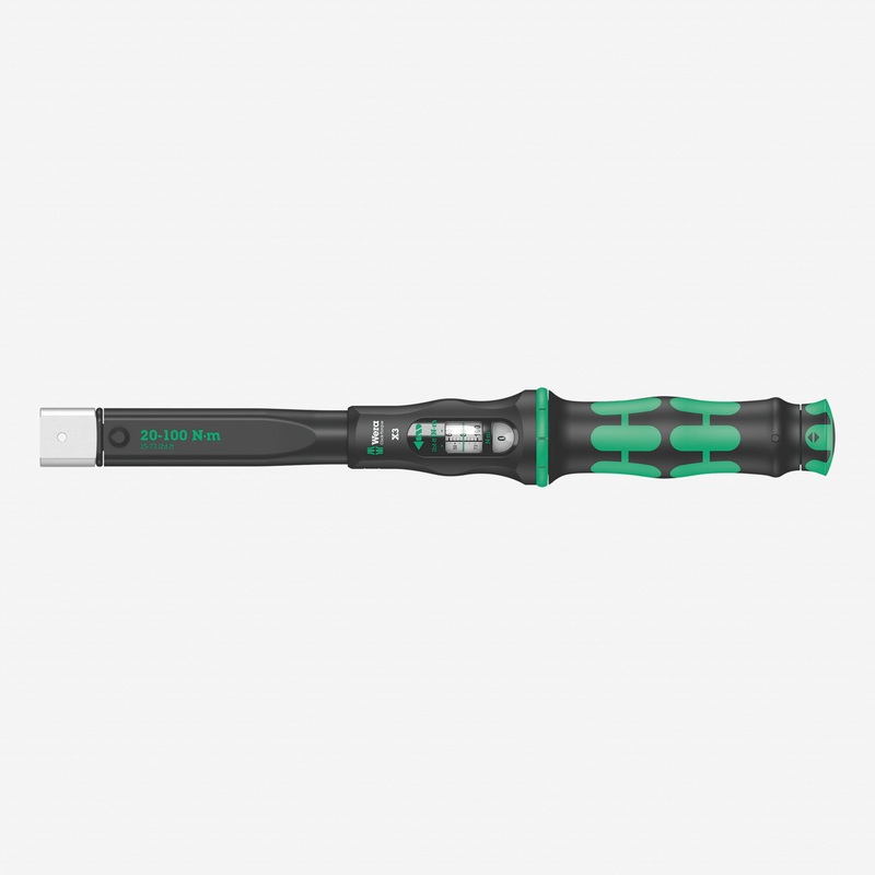 Wera 075653 Torque Wrench 20-100 Nm for 9x12 mm Interchangeable Insert Tools