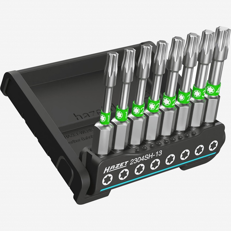 Hazet 2304SH-13 SmartHolder Torx Bit Set, Long, 8 Pieces