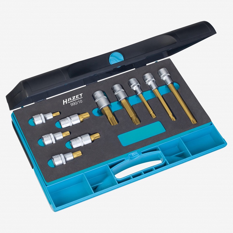 Hazet 990/10 10 Pc XZN Socket Set 1/2"