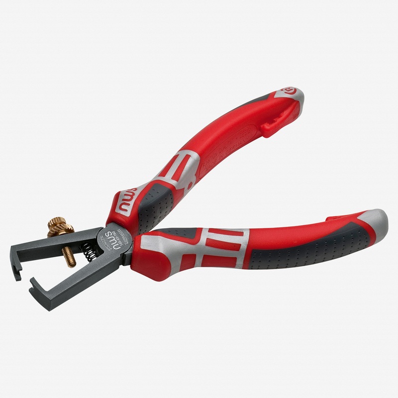 NWS 6.25" Wire Stripping Pliers - TitanFinish - SoftGripp, Tethered Attachment