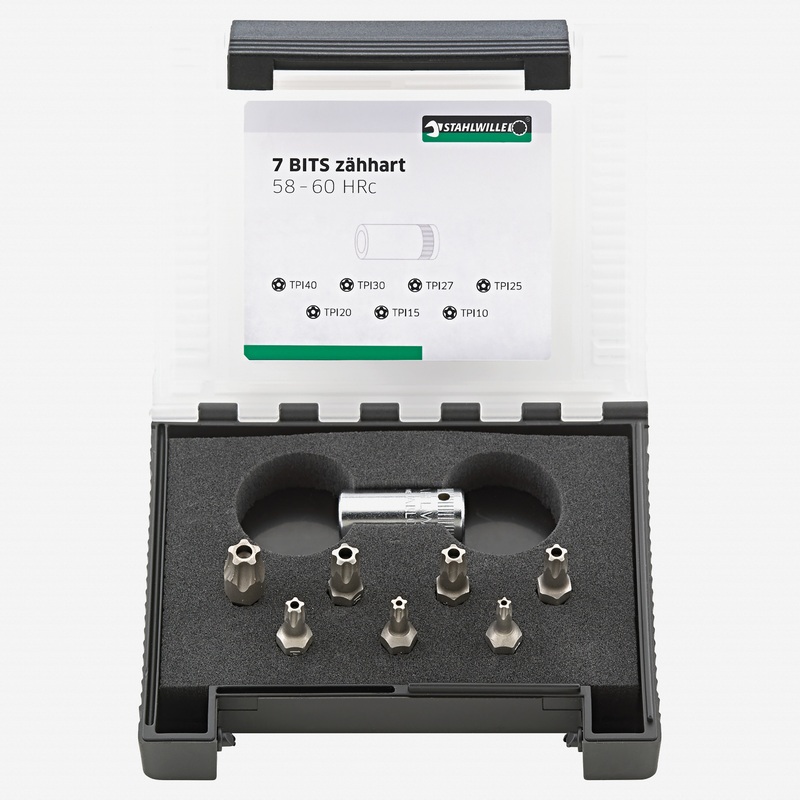 Stahlwille 1204/8 5-star Security Five Lobe Insert Bit Set, 8 Pieces