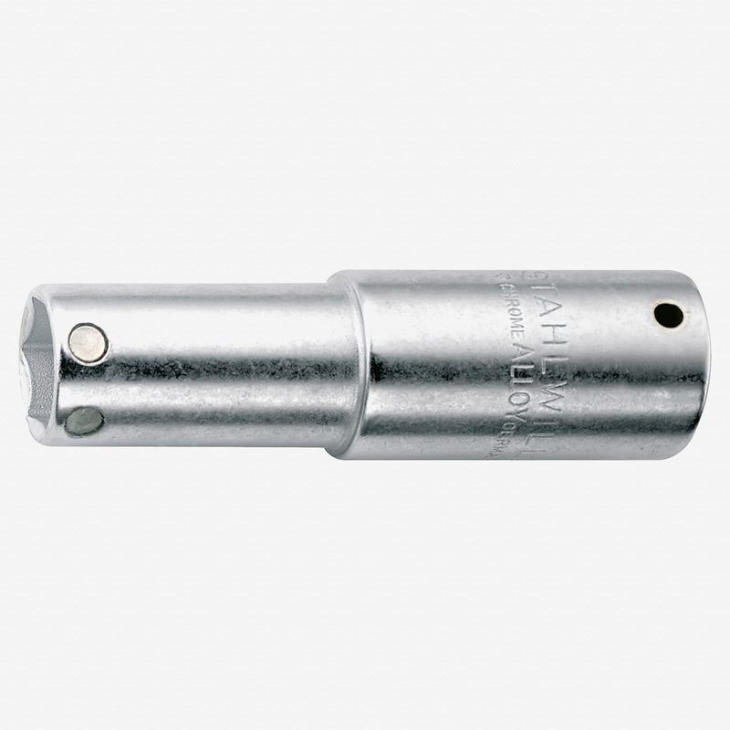 Stahlwille 3466 Extra Deep Spark Plug Socket, 3/8" Drive, 6 Point, 16mm - 5/8"