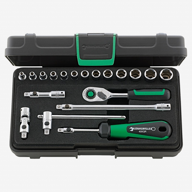 Stahlwille 40/13/6QR Socket Set 1/4" Drive, Metric, 3.5-13mm, 19 Pieces