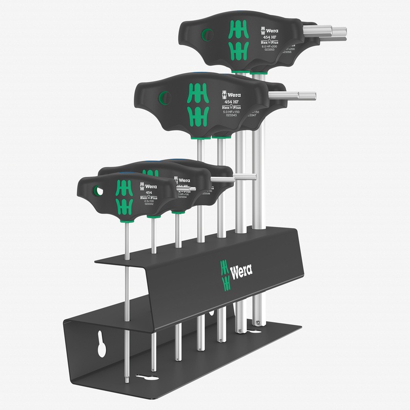 Wera 023453 Hex-Plus T-handle Set with Holding Function, Metric, 7 Pieces