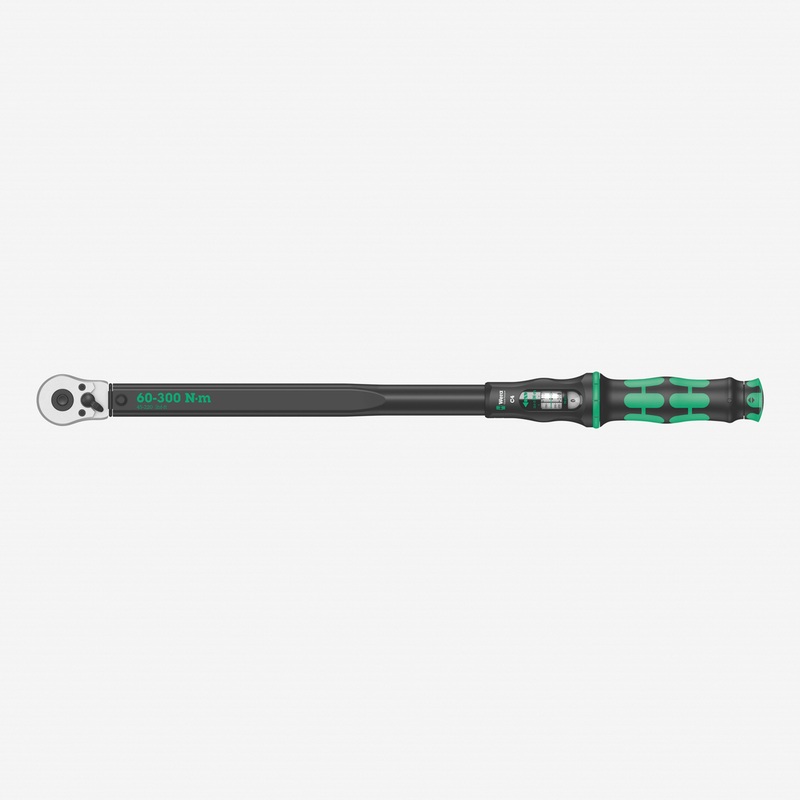 Wera 075623 Torque Wrench 60-300 Nm Reversible Ratchet 1/2" Drive