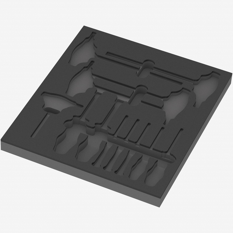 Wera 137313 Foam Insert Hex Screwdriver Set 1, Empty