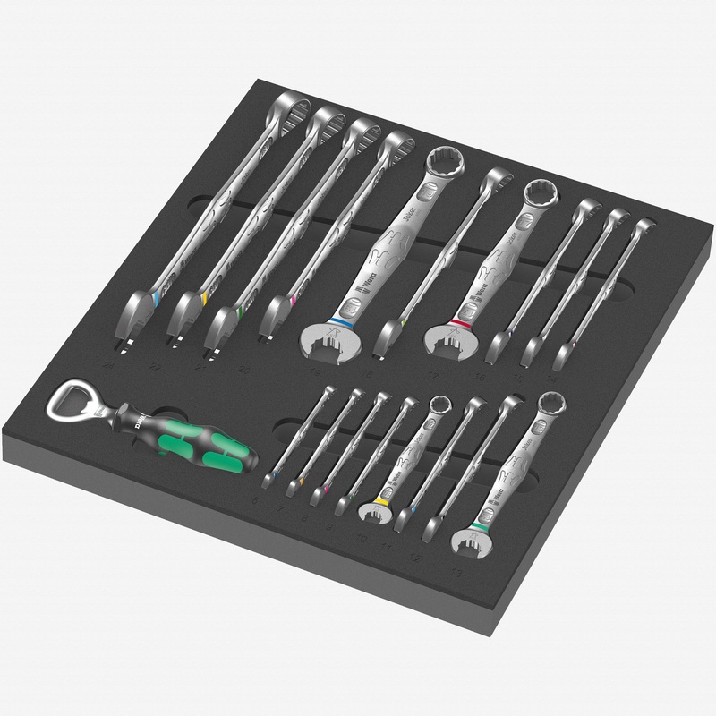 Wera 150121 Foam Insert 6003 Joker Set 1, 18 Pieces
