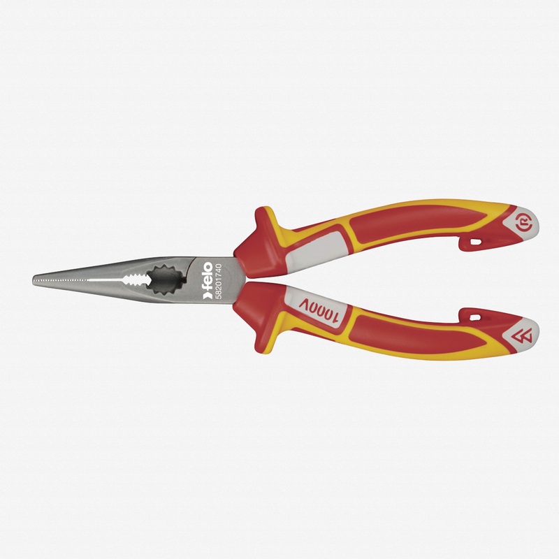 Felo 6.75" Chain Nose Radio Pliers VDE