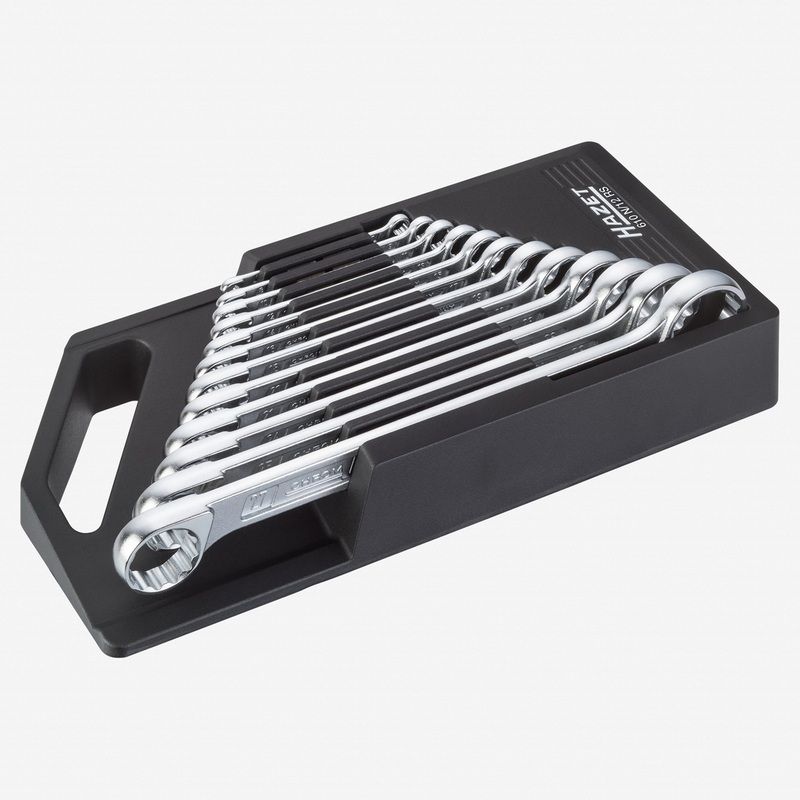 Hazet 610N/12RS Double box-end wrench set 12 pc metric with tool holder
