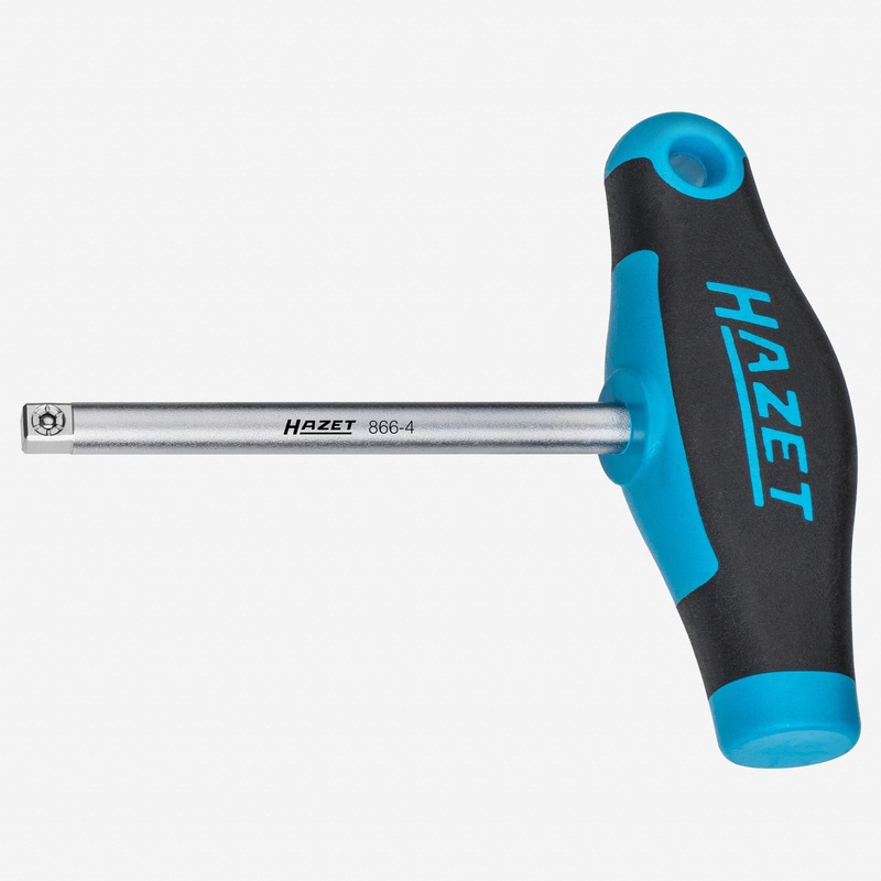 Hazet 866-4 T-Handle with 1/4" Square Drive, 134 mm