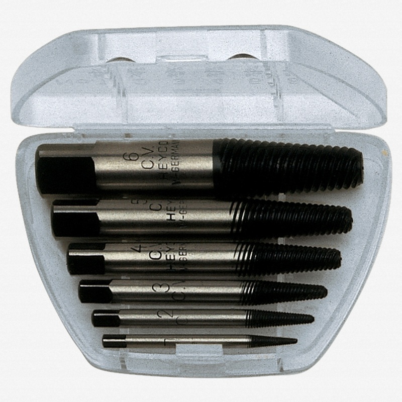 Heyco Screw Extractor Set, 8 Pieces