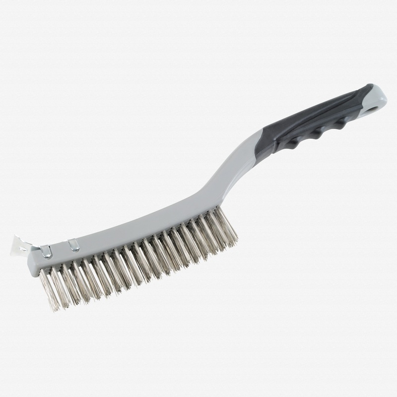 Heyco Stainless Steel Wire Brush with Integrated Scraper