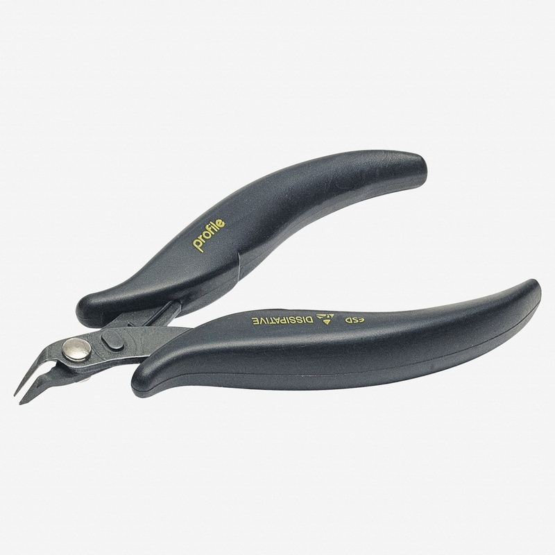 NWS 4.5"ESD Side Cutter - Flush Cut - 48 Degree - SoftGripp