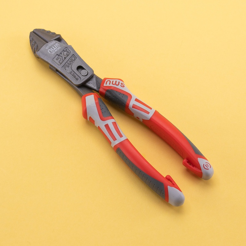 NWS 8" Heavy Duty Lever Side Cutter FantasticoPlus - TitanFinish - SoftGripp, Tethered Attachment
