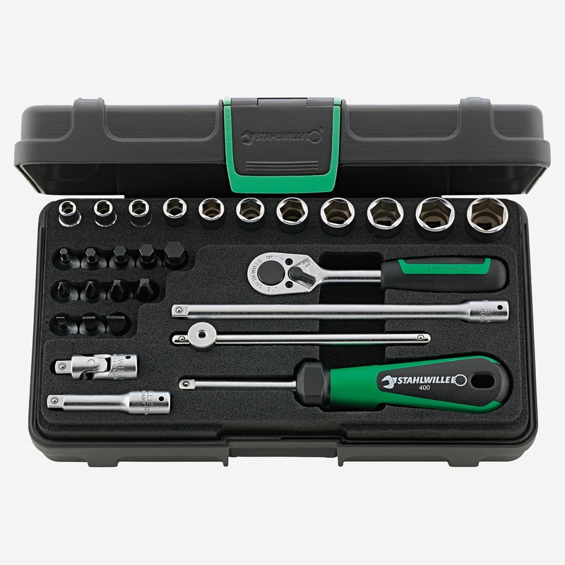 Stahlwille 40/23/6 Socket Set 1/4" Drive, Metric, 5-14mm, 29 Pieces