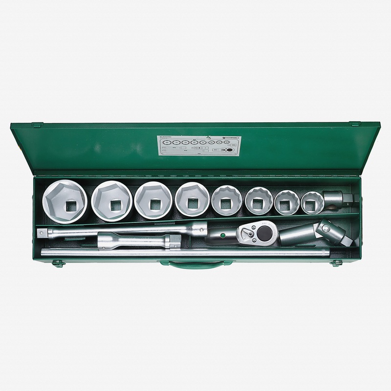 Stahlwille 60/8/6/882 Socket Set, 1" Drive, Metric, 46 - 80 mm, 14 Pieces
