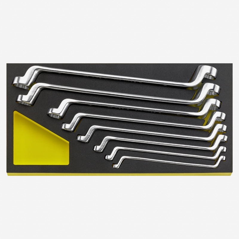 Stahlwille TCS 20/8, 6x7-19x22 mm MF Double ended ring Spanner 8 pcs. in TCS inlay