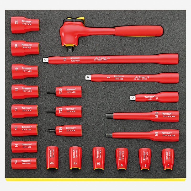 Stahlwille TCS 45/17/6 VDE tools in TCS inlay