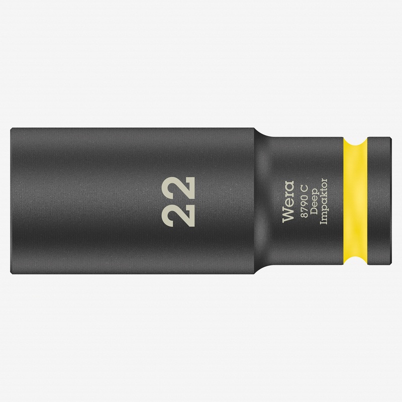 Wera 004838 Impact Deep Socket, 1/2" Drive, 22mm