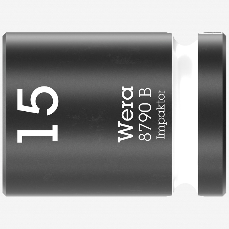 Wera 005506 8790 B 15.0 mm Impaktor Socket, 3/8" Drive, 6 Point