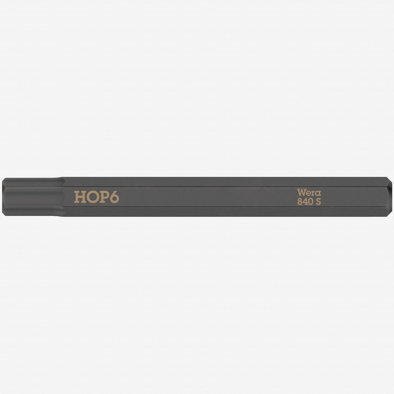 Wera 018153 Hex-Plus 840 S Bit for Impact Screwdriver, 6.0 x 70mm