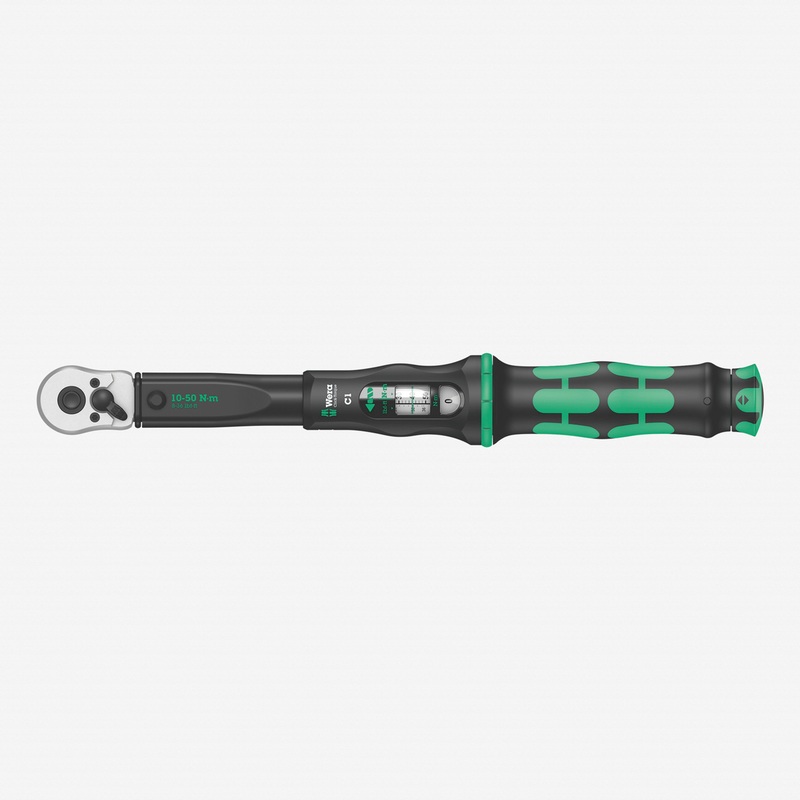 Wera 075620 Torque Wrench 10-50 Nm Reversible Ratchet 1/2" Drive