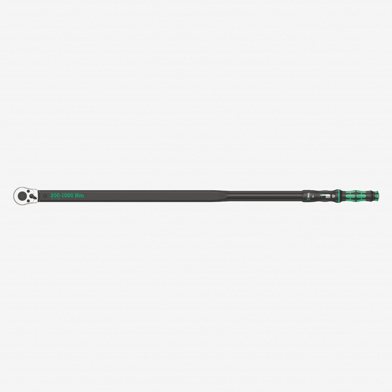 Wera 075630 Click-Torque E 1 Torque Wrench 3/4" Drive with Reversible Ratchet, 200-1000 Nm