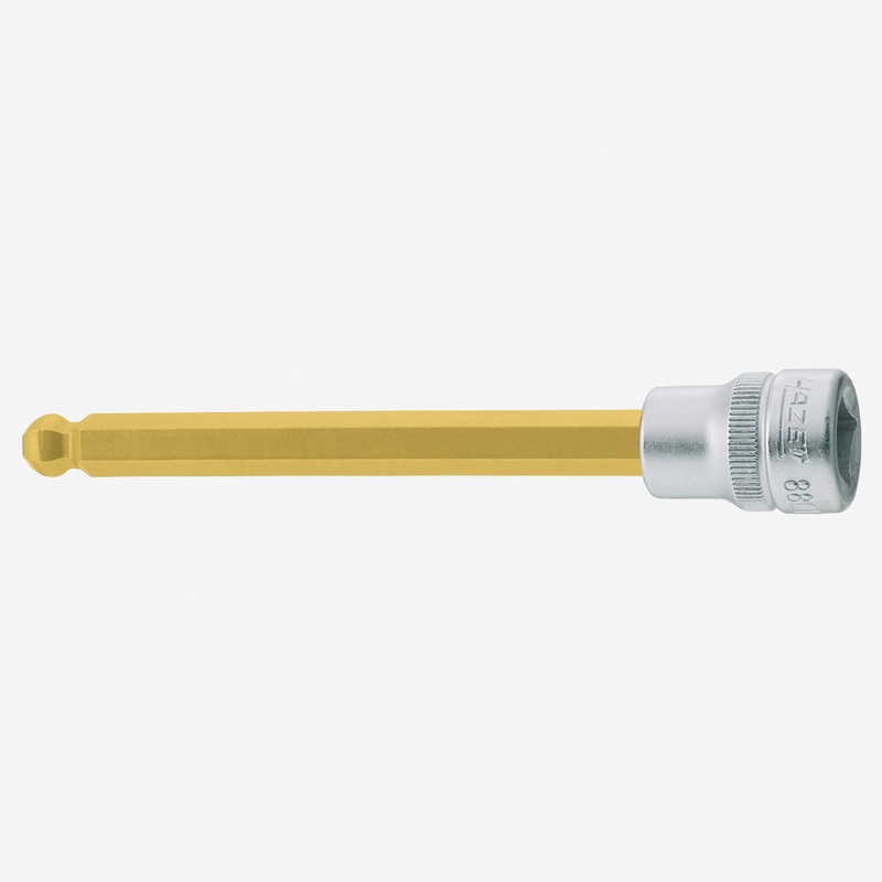Hazet 8801KK-8 8mm Ball End Hex Titanium-Nitride Socket 3/8"
