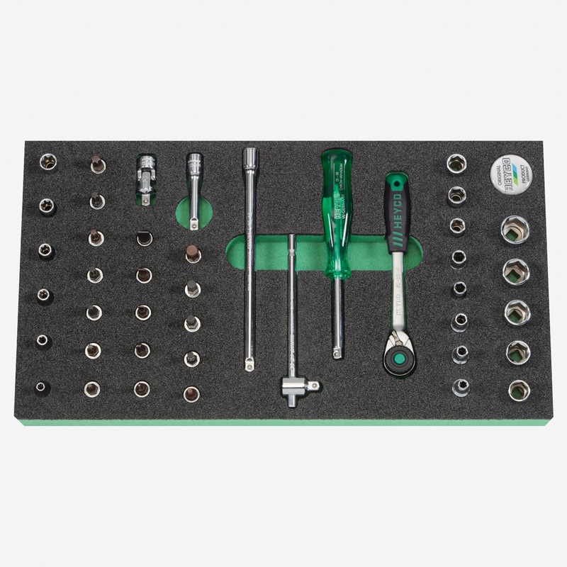 Heyco Ratchet and Socket Set, 1/4" Drive, 42 Pieces