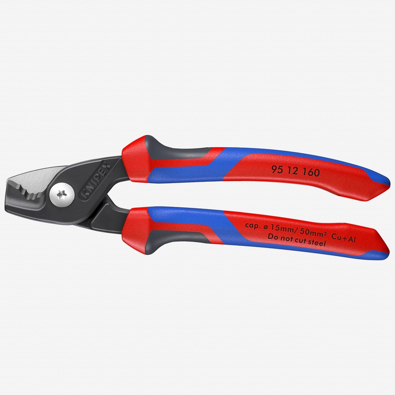 Knipex Cable Shears with StepCut Edge, MultiGrip