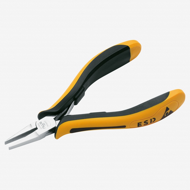 NWS 4.75" Flat Nose Pliers ESD  - SoftGripp