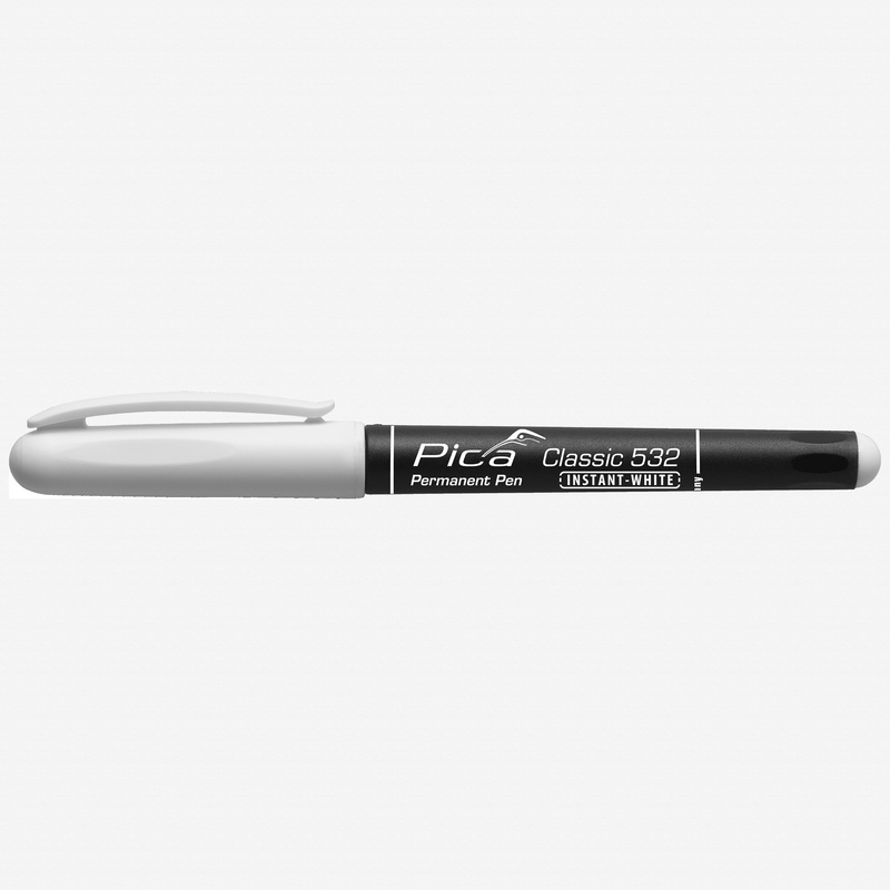 Pica Classic Fine Tip Permanent Pen, INSTANT WHITE, 1-2mm