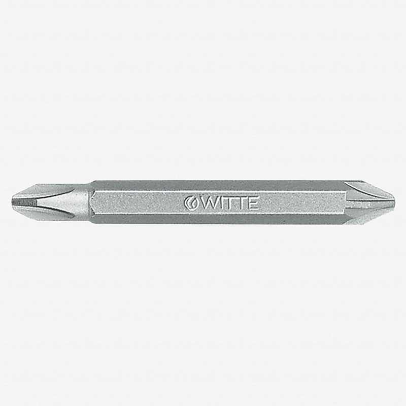Witte Pro Double-ended Phillips/Pozidriv Bit, #1 + #1 x 60mm